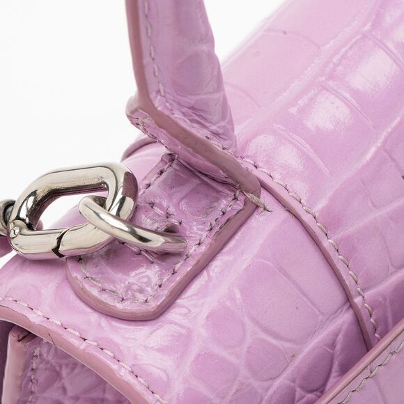 Balenciaga Shiny Croc Embossed Calfskin Hourglass XS Top Handle - Picture 10 of 16